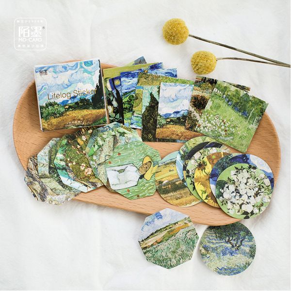 45 sheets/box Van Gogh retro mini decorative paper sticker pack DIY diary scrapbook Decorative collage sticker aesthetics
45 sheets/box Van Gogh retro mini decorative paper sticker pack DIY diary scrapbook Decorative collage sticker aesthetics