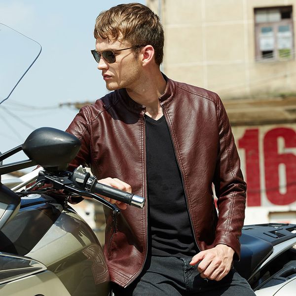 2021 new from plutonium motorcycle men's spring winter thin leather jacket male fashion 300m, Black
2021 new from plutonium motorcycle men's spring winter thin leather jacket male fashion 300m, Black