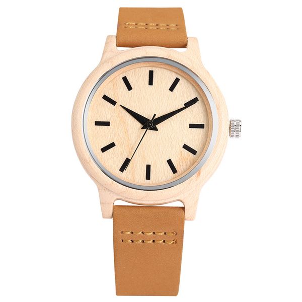 minimalist style women's bamboo watch lady quartz analog wristwatch black/brown soft leather bangle band wooden round case wristwatch, Slivery;brown
minimalist style women's bamboo watch lady quartz analog wristwatch black/brown soft leather bangle band wooden round case wristwatch, Slivery;brown