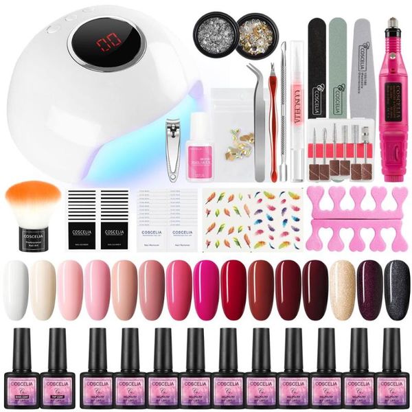 nail art kits coscelia manicure set with 8ml gel polish kit 24w uv led lamp dryer soak off varnish for tools
nail art kits coscelia manicure set with 8ml gel polish kit 24w uv led lamp dryer soak off varnish for tools