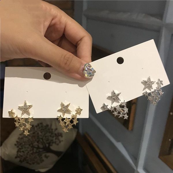 stud 2 pcs/set women earrings fashion star geometry crystal gold silver color earring set exquisite valentine jewelry gift, Golden;silver
stud 2 pcs/set women earrings fashion star geometry crystal gold silver color earring set exquisite valentine jewelry gift, Golden;silver