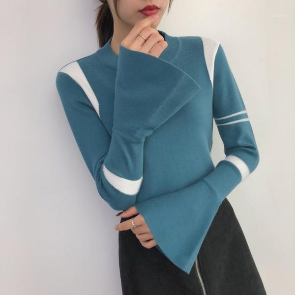 women sweaters 2020 autumn winter vintage slim pullover ice silk knitted clothes lady soft warm blue long sleeve sweater1, White;black
women sweaters 2020 autumn winter vintage slim pullover ice silk knitted clothes lady soft warm blue long sleeve sweater1, White;black