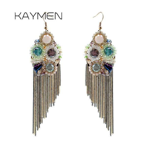 dangle & chandelier women bohemia crystal tassels hook earrings luxury knitting fashion statement beads drop girls bijoux 3300, Silver
dangle & chandelier women bohemia crystal tassels hook earrings luxury knitting fashion statement beads drop girls bijoux 3300, Silver