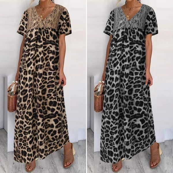 bohemian ruffles lace summer sundress 5xl women maxi dress vintage leopard print short sleeve v neck beach long sarafans kg-579, Black;gray
bohemian ruffles lace summer sundress 5xl women maxi dress vintage leopard print short sleeve v neck beach long sarafans kg-579, Black;gray