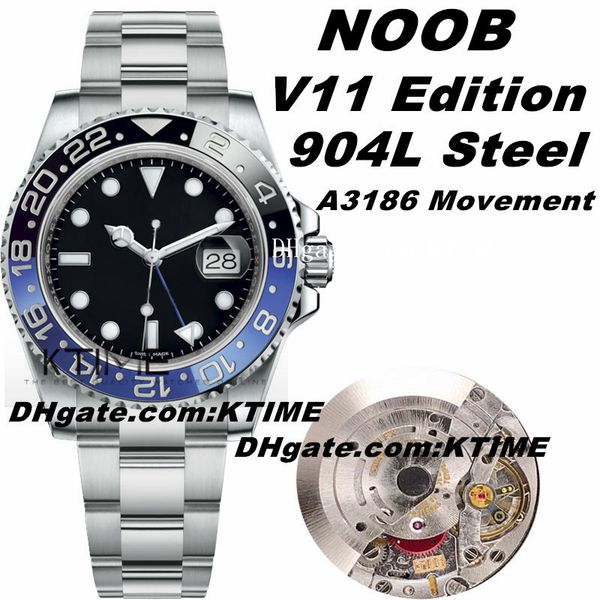 noobf v11 edition 904l steel gmt 116710 a3186 automatic movement black blue ceramics bezel batman mens watch correct hand stack watches, Slivery;brown
noobf v11 edition 904l steel gmt 116710 a3186 automatic movement black blue ceramics bezel batman mens watch correct hand stack watches, Slivery;brown