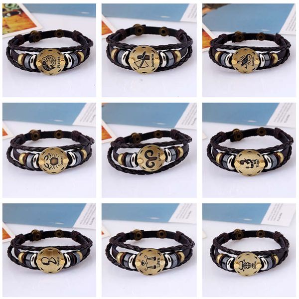 twelve constellation leather bracelet for birthday id, identification gift with adjustable size gsfb063 mix order\, Black
twelve constellation leather bracelet for birthday id, identification gift with adjustable size gsfb063 mix order\, Black
