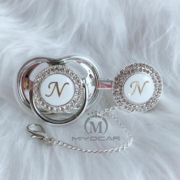 pacifiers# miyocar unique design name initial elegant bling pacifier and clip bpa dummy ln1
pacifiers# miyocar unique design name initial elegant bling pacifier and clip bpa dummy ln1