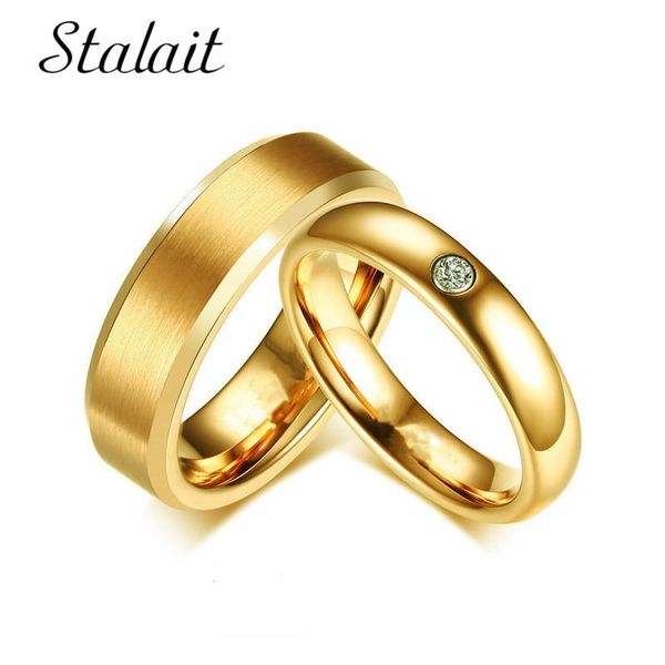 4/6mm rhinestone engagement ring for women man stainless steel drawing smooth gold steel color finger wedding bands, Slivery;golden
4/6mm rhinestone engagement ring for women man stainless steel drawing smooth gold steel color finger wedding bands, Slivery;golden