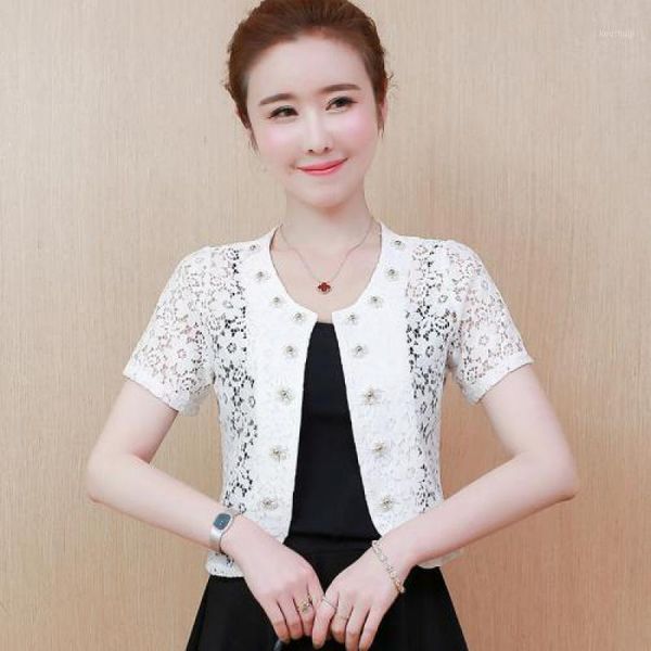 summer thin white cardigan 2019 new women short sleeve flower lace beads short jackets ladies causal beach plus size clothes1, Black;brown
summer thin white cardigan 2019 new women short sleeve flower lace beads short jackets ladies causal beach plus size clothes1, Black;brown