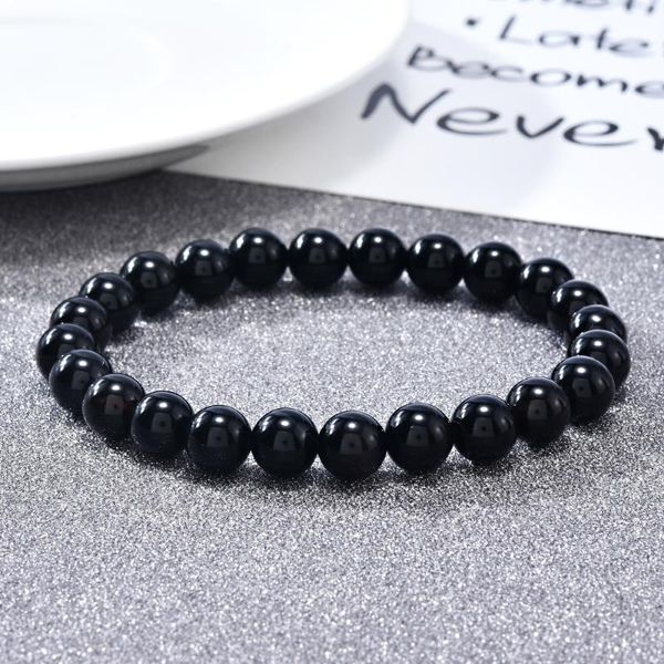 beaded, strands black natural stone beads bracelets men bead yoga elastic strand jewelry year gift for women 
beaded, strands black natural stone beads bracelets men bead yoga elastic strand jewelry year gift for women