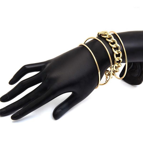 new fashion 4cs/set cold color chunky chain bracelet women simple glossy thin bangles party jewelry1, Black
new fashion 4cs/set cold color chunky chain bracelet women simple glossy thin bangles party jewelry1, Black