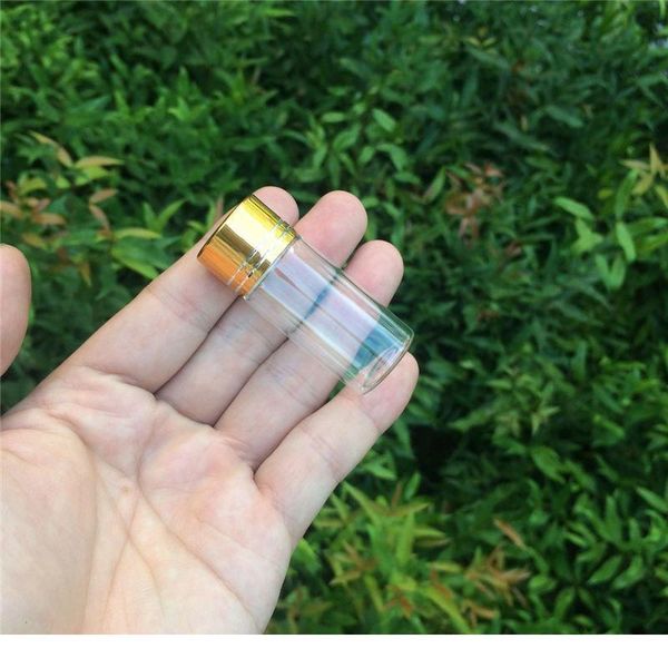 50pcs 10ml glass bottles aluminium screw golden cap empty transparent clear liquid gift container wishing bot bbyfte
50pcs 10ml glass bottles aluminium screw golden cap empty transparent clear liquid gift container wishing bot bbyfte