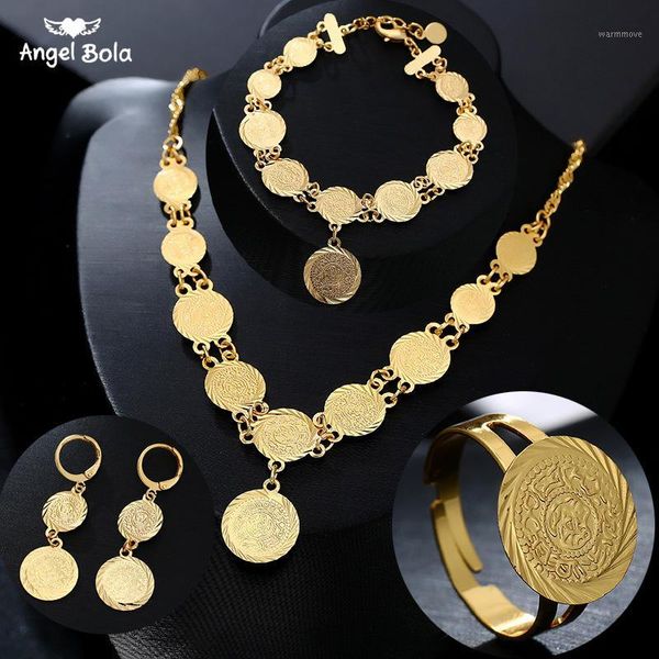 classic fashion bride muslim coin necklace earring ring bracelet gold color sets for women middle east arab wedding jewelry gift1, Silver
classic fashion bride muslim coin necklace earring ring bracelet gold color sets for women middle east arab wedding jewelry gift1, Silver
