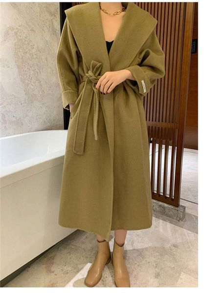 women's wool & blends 2021 good quality woolen coat double-sided cashmere overcoat long jacket knee over korean black
women's wool & blends 2021 good quality woolen coat double-sided cashmere overcoat long jacket knee over korean black