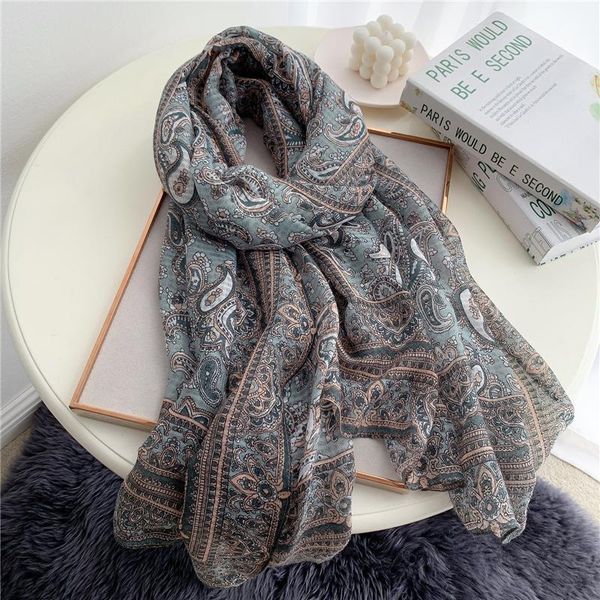 women retro paisley cotton scarf warm pashmina shawl wraps hijab foulard print winter scarves soft bufanda 2020 new wmtasr bdesybag, Blue;gray
women retro paisley cotton scarf warm pashmina shawl wraps hijab foulard print winter scarves soft bufanda 2020 new wmtasr bdesybag, Blue;gray