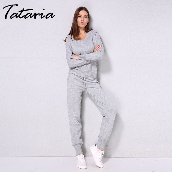 tataria women sweater suits and set autumn winter knitted tracksuit women 2 piece sweater suit pants clothing sets sporting suit lj201126, White
tataria women sweater suits and set autumn winter knitted tracksuit women 2 piece sweater suit pants clothing sets sporting suit lj201126, White