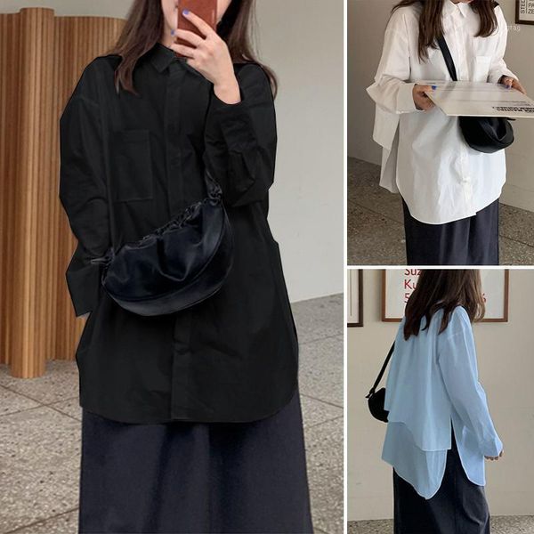 back double design vintage blouse zanzea 2021 women irregular hem shirt long sleeve collared blusa femininas slit side 5xl1, White
back double design vintage blouse zanzea 2021 women irregular hem shirt long sleeve collared blusa femininas slit side 5xl1, White