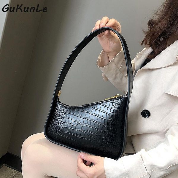 shoulder bags vintage crocodile pattern baguette bag women armpit female luxury design handbag lady
shoulder bags vintage crocodile pattern baguette bag women armpit female luxury design handbag lady