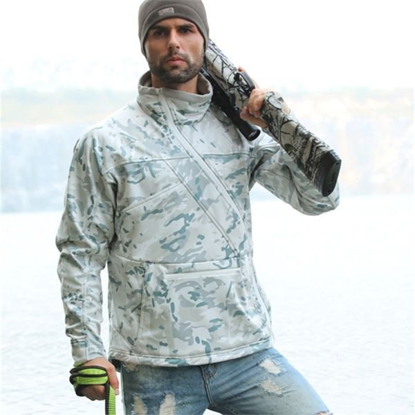 inclined zipper camouflage fleece jacket men outdoor hunting hiking training warm breathable plus velvet military tactical coat q1207, Black;brown
inclined zipper camouflage fleece jacket men outdoor hunting hiking training warm breathable plus velvet military tactical coat q1207, Black;brown