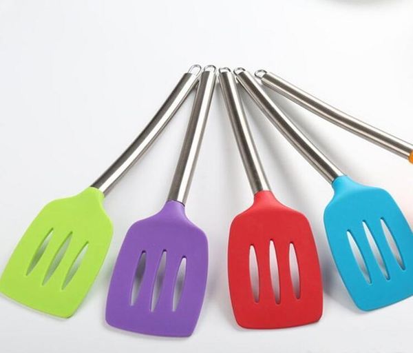 stainless steel slotted silicone spatula not sticky pot heat resistant shovel cooking utensils hollow handle dhe2087
stainless steel slotted silicone spatula not sticky pot heat resistant shovel cooking utensils hollow handle dhe2087