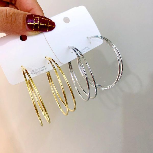 trendy large circle hoop earrings big double smooth circle earrings loop for women fashion jewelry, Golden;silver
trendy large circle hoop earrings big double smooth circle earrings loop for women fashion jewelry, Golden;silver