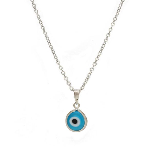 pendant necklaces blue eye necklace for women link chain jewelry accessories gifts, Silver
pendant necklaces blue eye necklace for women link chain jewelry accessories gifts, Silver