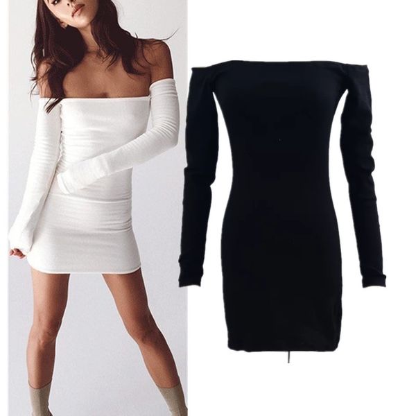 spring new style fashion solid color one shoulder long sleeve slim dress short skirt women's wear, Black;gray
spring new style fashion solid color one shoulder long sleeve slim dress short skirt women's wear, Black;gray