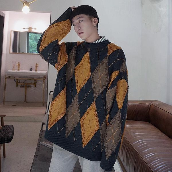 geometric sweater men round neck preppy style men's sweaters knitwear sweater for man1, White;black
geometric sweater men round neck preppy style men's sweaters knitwear sweater for man1, White;black