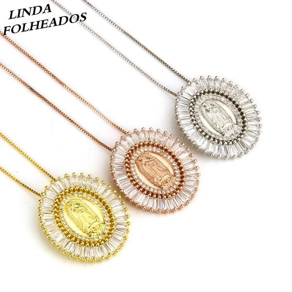 pendant necklaces arrival delicate maria brazil micro zirconia gold copper religious party necklace jewelry for women gift, Silver
pendant necklaces arrival delicate maria brazil micro zirconia gold copper religious party necklace jewelry for women gift, Silver
