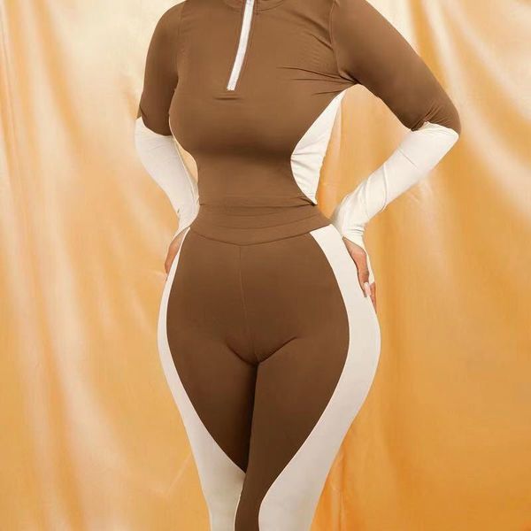 new european and american style 2021 winter women's new color matching high waist hip sports yoga clothes women, White;black
new european and american style 2021 winter women's new color matching high waist hip sports yoga clothes women, White;black