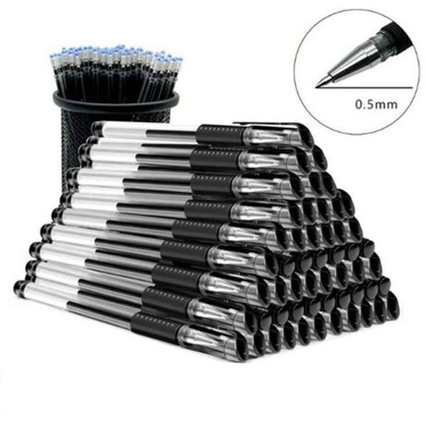 55pcs/set gel pen 0.5mm red/black/blue ink gel pens refills rod gel pen for school office stationery student writing supplies
55pcs/set gel pen 0.5mm red/black/blue ink gel pens refills rod gel pen for school office stationery student writing supplies