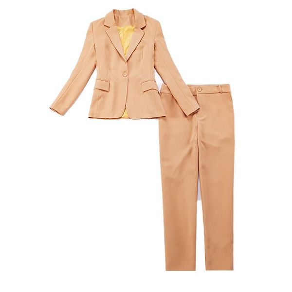 high-quality office temperament autumn and winter women's pants suit two-piece suit work clothes interview outfit women trousers, White
high-quality office temperament autumn and winter women's pants suit two-piece suit work clothes interview outfit women trousers, White
