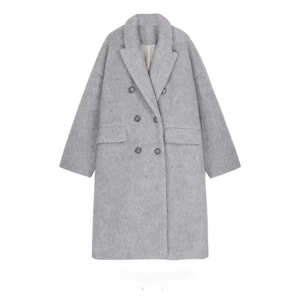 fluffy grey coat korean loose suit collar wool medium long woolen coat for women in winter jacket manteau femme hiver manteau, Black
fluffy grey coat korean loose suit collar wool medium long woolen coat for women in winter jacket manteau femme hiver manteau, Black