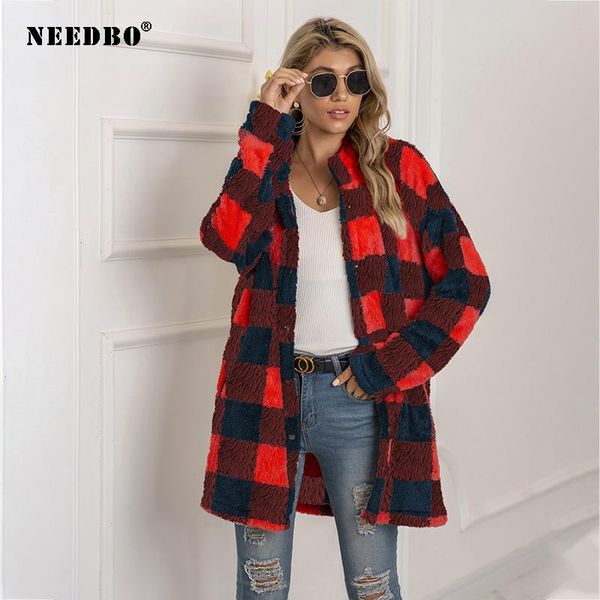 women's fur & faux coat women jacket long streetwear lattice wool warm teddy oversize 2021 outerwearsoft fluffy, Black
women's fur & faux coat women jacket long streetwear lattice wool warm teddy oversize 2021 outerwearsoft fluffy, Black