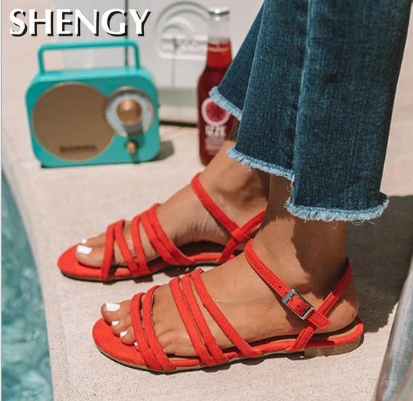 sandals shengy 2021 summer women flats woman vintage acrossing open toe gladiator sandalias plus size outdoor ladies slippers, Black
sandals shengy 2021 summer women flats woman vintage acrossing open toe gladiator sandalias plus size outdoor ladies slippers, Black