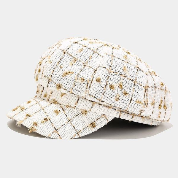 women plaid tweed hat with ladies girls black checks octagonal hats female newsboy winter hats, Blue;gray
women plaid tweed hat with ladies girls black checks octagonal hats female newsboy winter hats, Blue;gray
