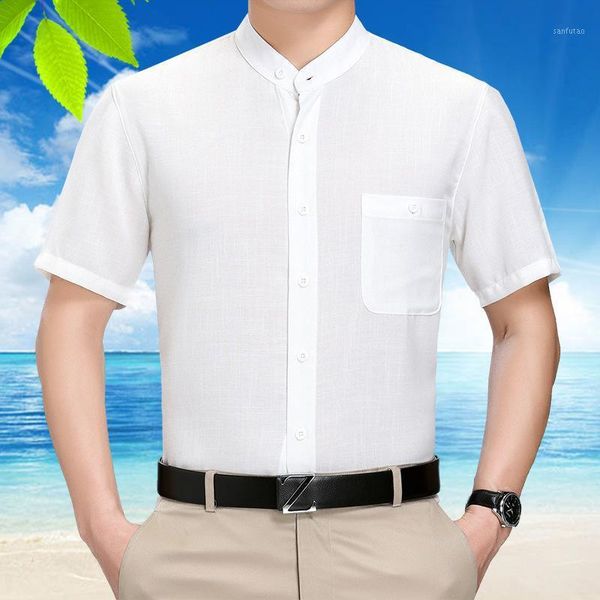 summer silk men shirt short sleeve casual white shirt man shirts gentlemen dress shirts camisa masculina 108 kj19581, White;black
summer silk men shirt short sleeve casual white shirt man shirts gentlemen dress shirts camisa masculina 108 kj19581, White;black