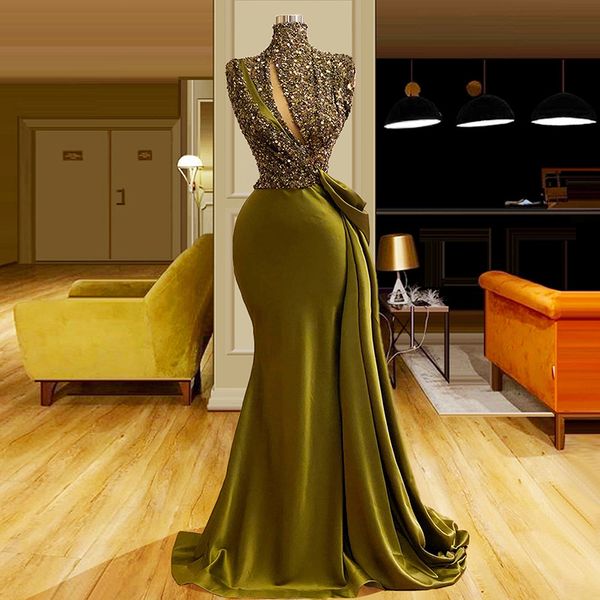 arabic evening dress mermaid high neck sequins beaded prom party dress satin robe de soiree, Black;red
arabic evening dress mermaid high neck sequins beaded prom party dress satin robe de soiree, Black;red
