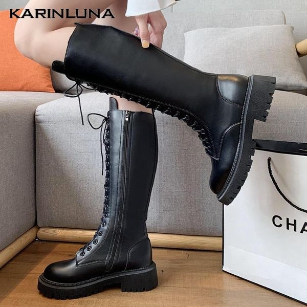 boots karin high qulity shoes women trendy gothic knee lace-up suqare thick heels big size 40 round toe skidproof, Black
boots karin high qulity shoes women trendy gothic knee lace-up suqare thick heels big size 40 round toe skidproof, Black