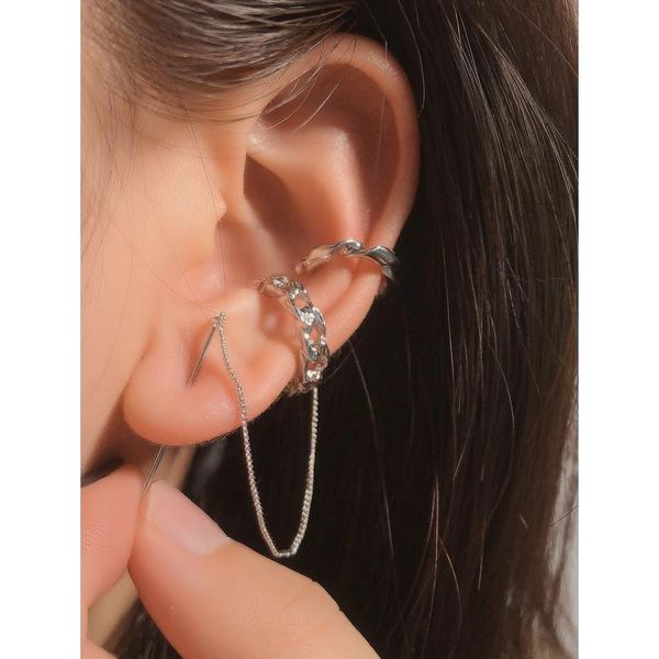 huanzhi 2020 new simple gold metal asymmetry long tassel no piercing ear cuff crystal hook clip earrings for women jewe qylvrc, Silver
huanzhi 2020 new simple gold metal asymmetry long tassel no piercing ear cuff crystal hook clip earrings for women jewe qylvrc, Silver