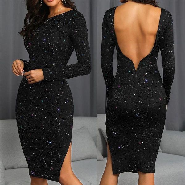 glitter open back зима с длинным рукавом bodycon платье женщины 2020 сексуальная блестящая черная вечеринка ночь клубное платье сплит каранд, Black;gray
glitter open back зима с длинным рукавом bodycon платье женщины 2020 сексуальная блестящая черная вечеринка ночь клубное платье сплит каранд, Black;gray