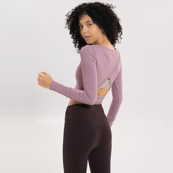 yoga outfits long sleeve sport shirt women back cut out fitness crop round neck slim fit running woman sports wear1, White;red
yoga outfits long sleeve sport shirt women back cut out fitness crop round neck slim fit running woman sports wear1, White;red