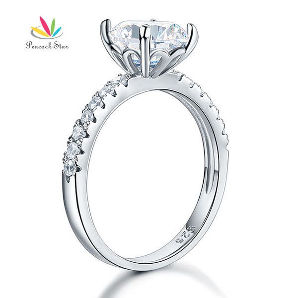 peacock star 925 sterling silver bridal anniversary engagement ring 2 carat jewelry cfr8212 y19051002, Slivery;golden
peacock star 925 sterling silver bridal anniversary engagement ring 2 carat jewelry cfr8212 y19051002, Slivery;golden