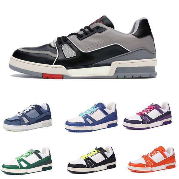 mens trainers designer shoe calfskin leather sneaker embossed vintage platform low-sneakers runner rubber outdoors shoes with box 268, Black
mens trainers designer shoe calfskin leather sneaker embossed vintage platform low-sneakers runner rubber outdoors shoes with box 268, Black