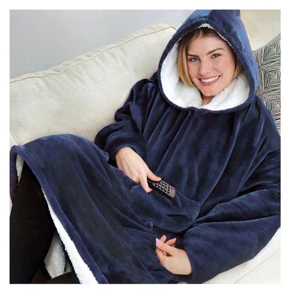 wholesale omen's hoodies custom cross-border style lazy pullover blanket fleece hooded tv blanket outdoor cold and warm, Black
wholesale omen's hoodies custom cross-border style lazy pullover blanket fleece hooded tv blanket outdoor cold and warm, Black
