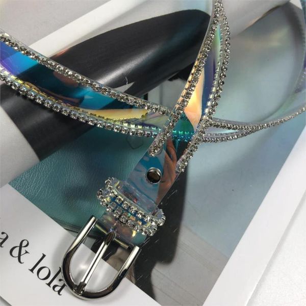 belts 2021 promotion cinto hombre mujer fashion belt transparent laser rhinestone thin pin buckle decoration ladies for dresses, Black;brown
belts 2021 promotion cinto hombre mujer fashion belt transparent laser rhinestone thin pin buckle decoration ladies for dresses, Black;brown