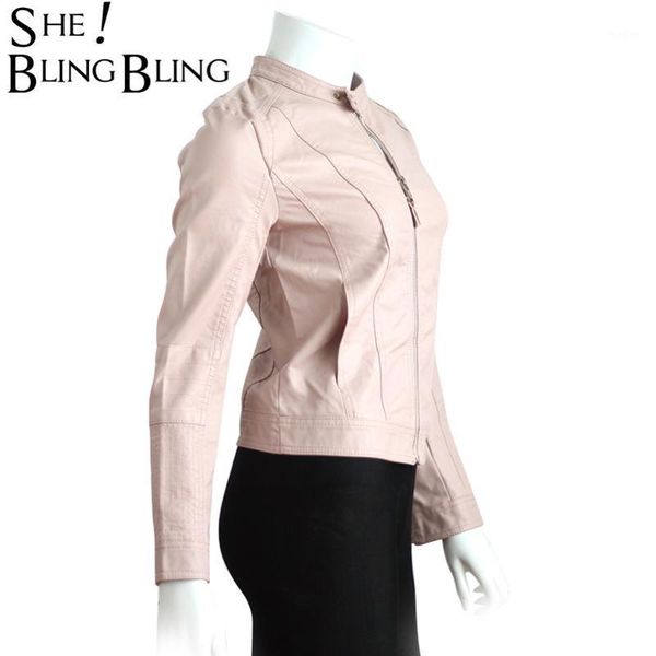 sheblingbling street women coat spring long sleeve short jackets 2019 fashion mandarin collar slim pu leather coat female 1, Black
sheblingbling street women coat spring long sleeve short jackets 2019 fashion mandarin collar slim pu leather coat female 1, Black