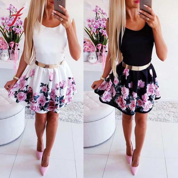 2019 vetement femme women summer office cotton fashion dress round-necked rose printed dress floral temperament modis1, Black;gray
2019 vetement femme women summer office cotton fashion dress round-necked rose printed dress floral temperament modis1, Black;gray