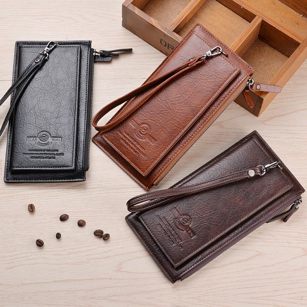 european american style men cluth bag long wallet card holder coin pocket purse soft pu leather vintage wallet mobile phone bag, Red;black
european american style men cluth bag long wallet card holder coin pocket purse soft pu leather vintage wallet mobile phone bag, Red;black