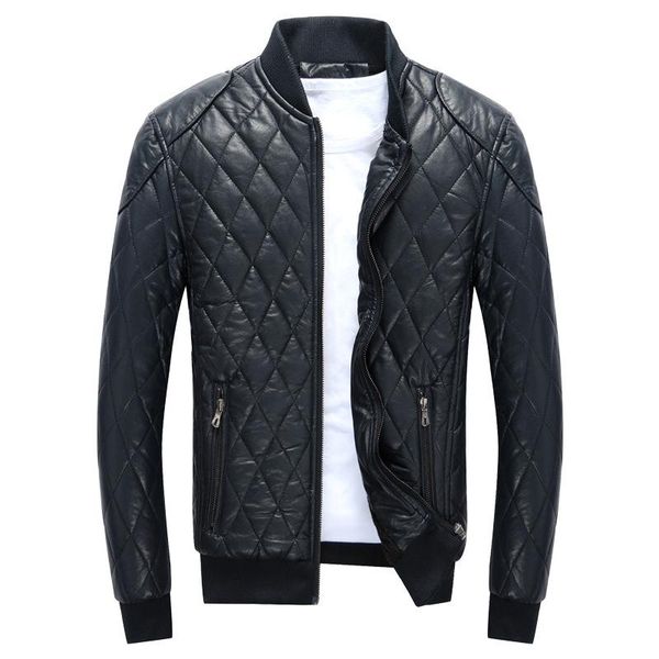 men's leather jackets stand collar thick warm motorcycle bike riding faux jacket men leather casual patchwork collar zipper, Black
men's leather jackets stand collar thick warm motorcycle bike riding faux jacket men leather casual patchwork collar zipper, Black